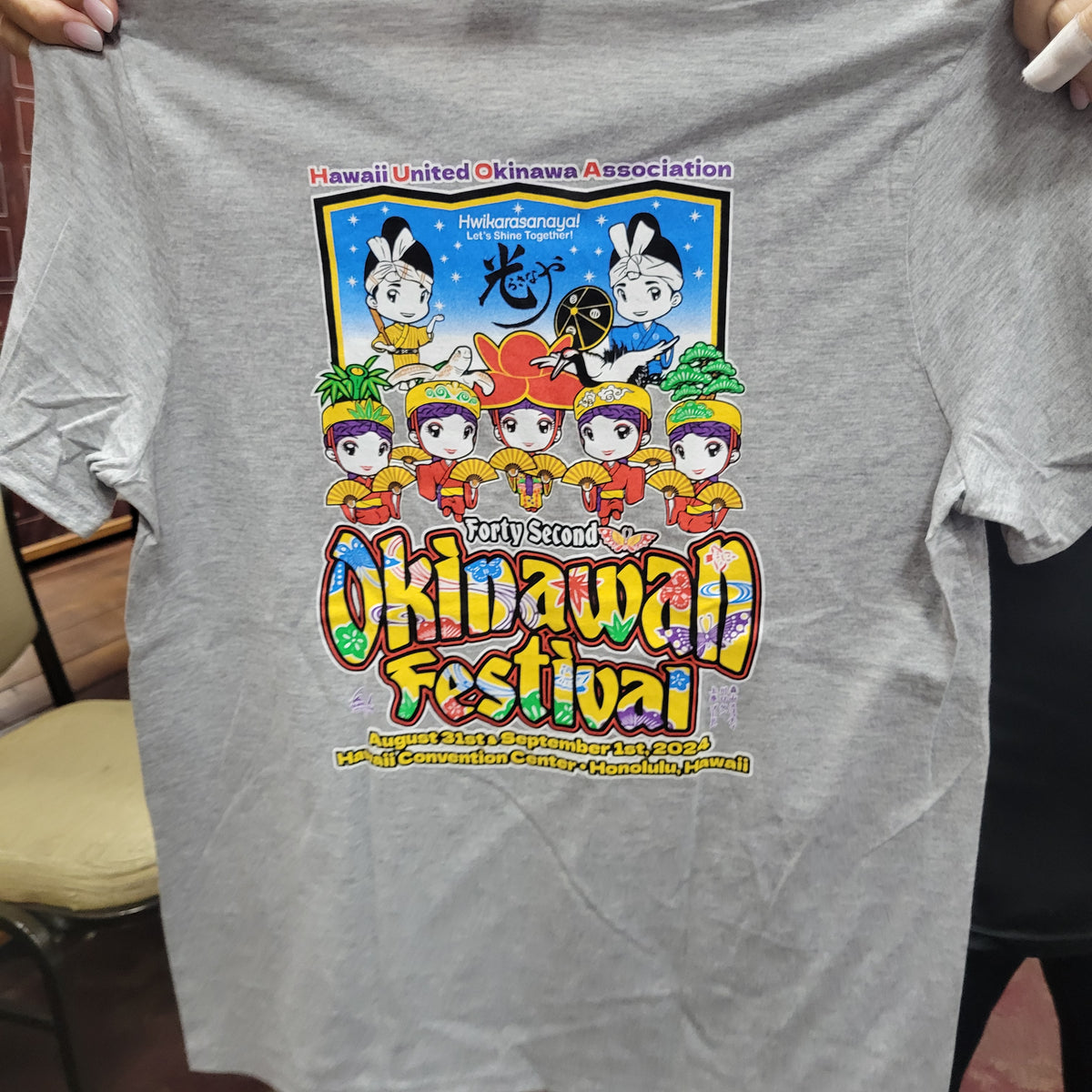 LADIES THEME 2024 Oki Fest Shirt – Hawaii United Okinawa Association Online  Store