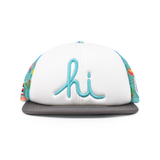 HI Script Trucker Hat - Tiffany Blue Bingata