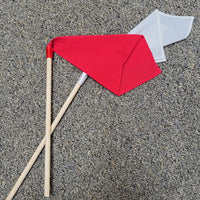 Bon Dance Flags (pair) - Red/White